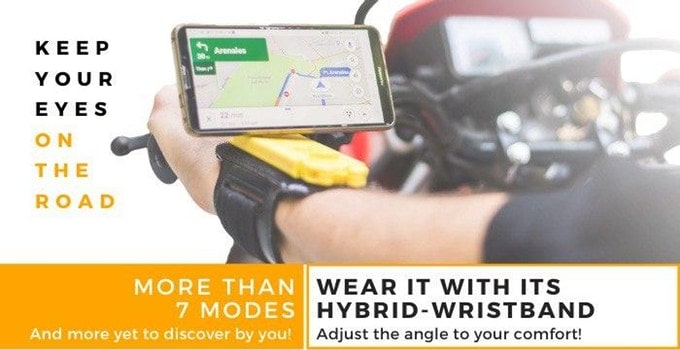 smartarm wrist mounted phone holder