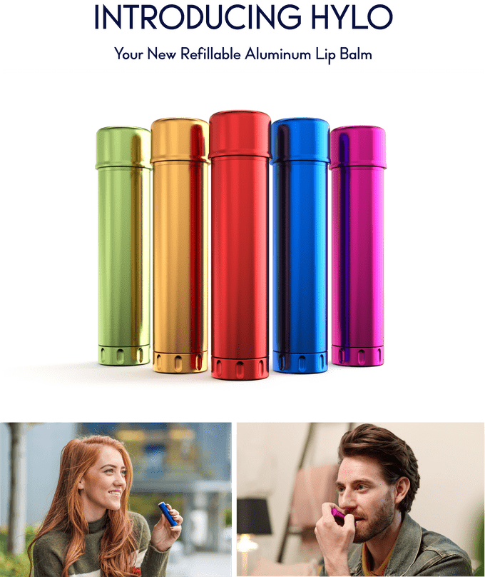 hylo aluminum lip balm tube