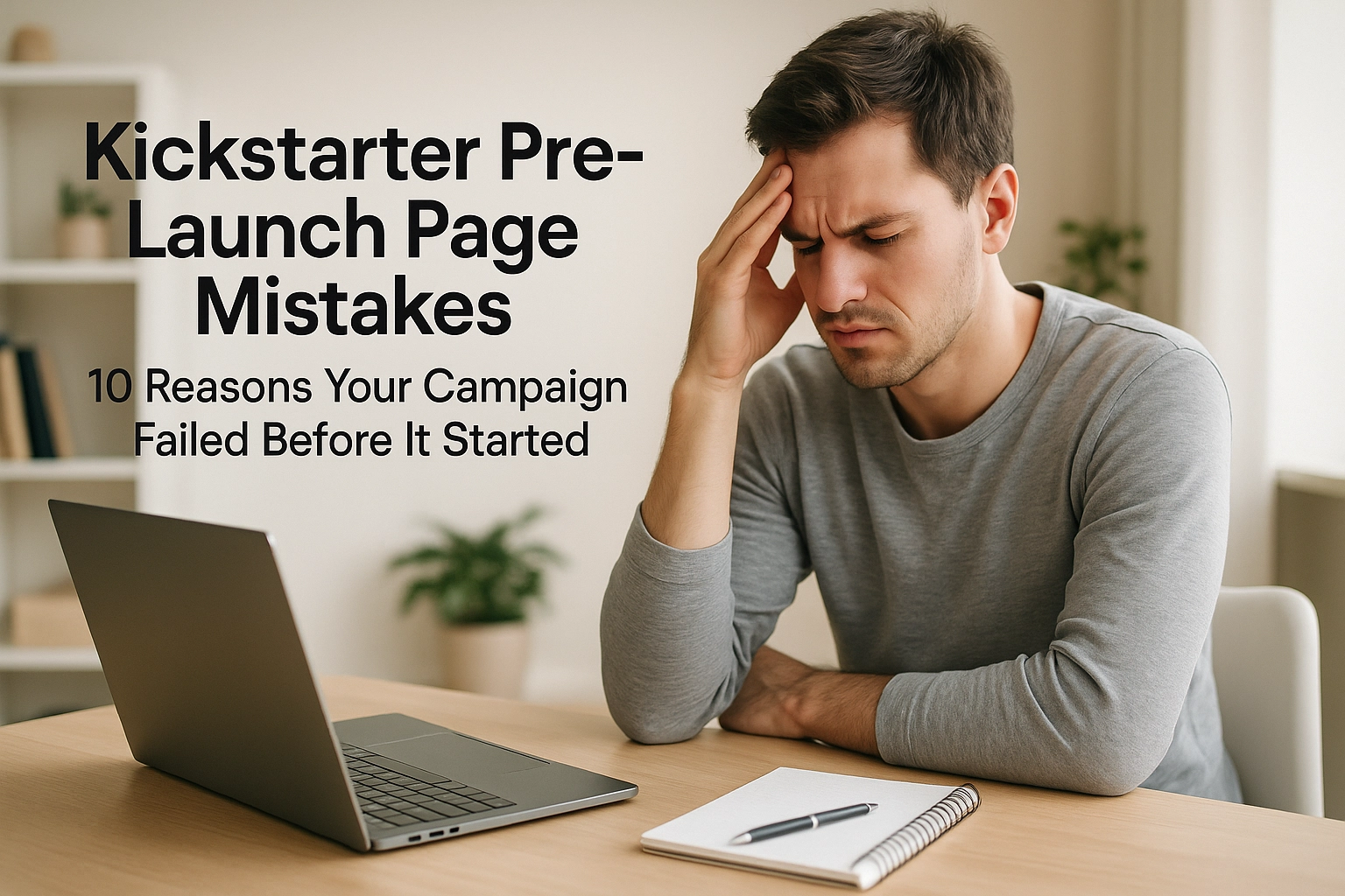 Kickstarter Pre-Launch Page Mistakes: 10 Reasons Your Campaign Failed Before It Started