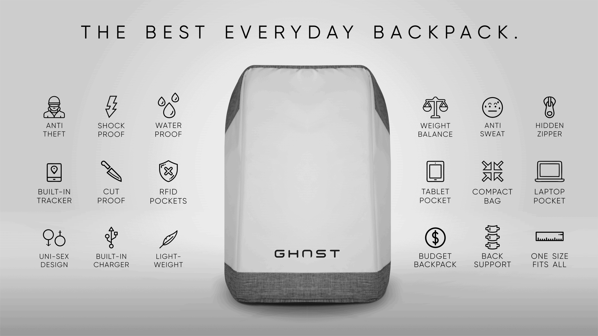 Ghost smart backpack