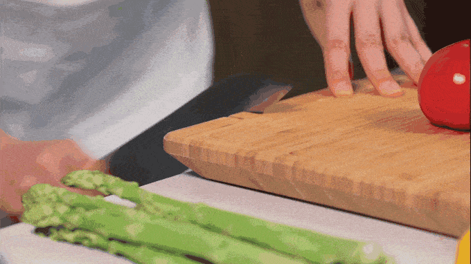 cutting board with built in knife sharpener