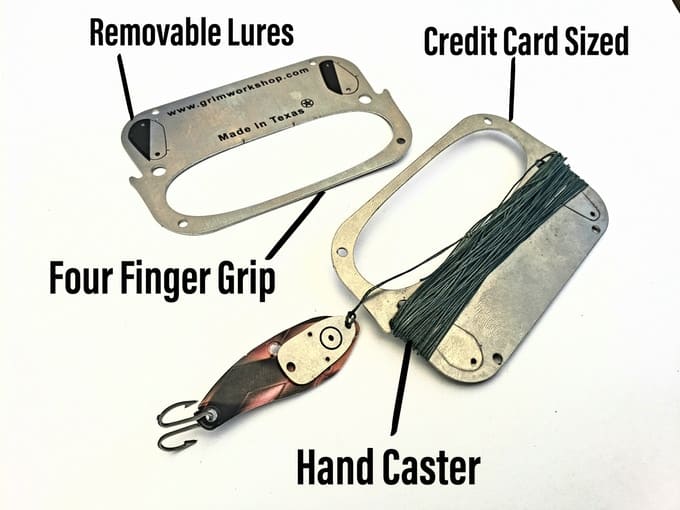 credit card-sized fishing kit