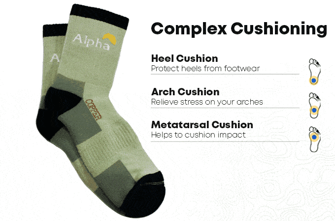 alpha socks foot cushioning