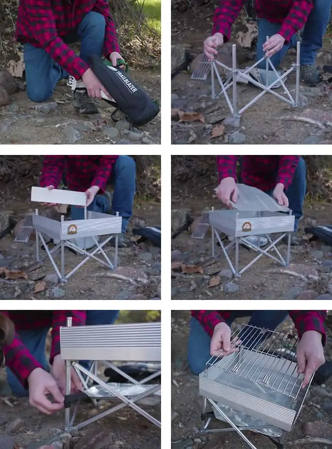 portable fire pit assembly