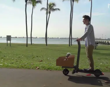mimo c1 transforming electric cargo scooter