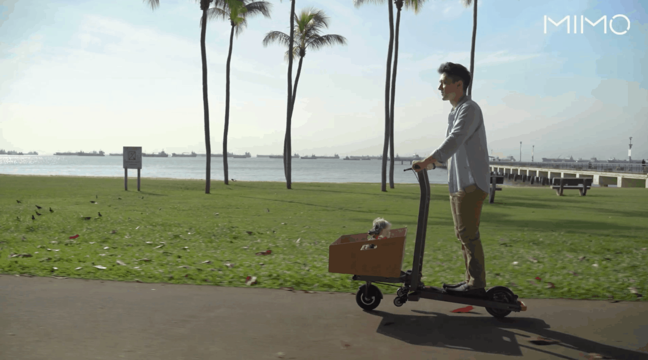 mimo c1 transforming electric cargo scooter