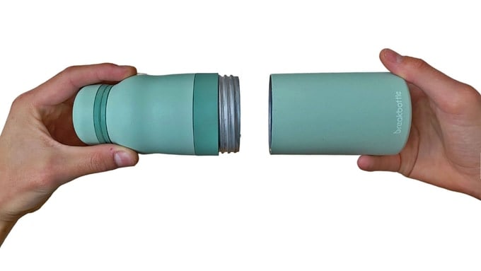 Breakbottle water bottle opens with a twist so it's easy to clean and dries  quickly » Gadget Flow