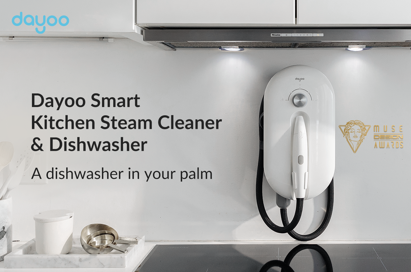 DAYOO steam dishwasher Steam breaks down grease without detergent